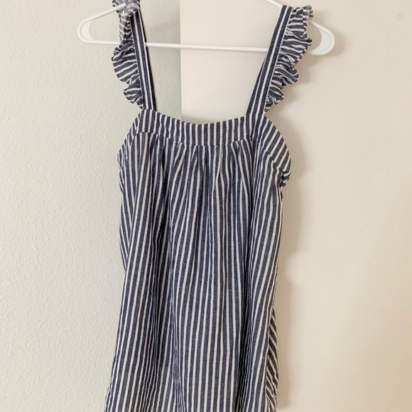 Old Navy Striped Ruffle Tank - Picture 3 of 3